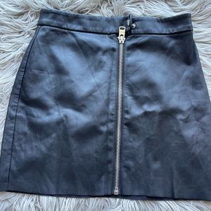 Express faux leather skirt